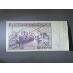 Londyn, 500 złotych 1939 - WZÓR - A 012345 - z adnotacjami akceptacyjnymi