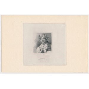 20 zl 1939 ABNCo - printing of portrait sample on cardboard card