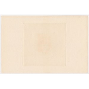 20 zl 1939 ABNCo - printing of portrait sample on cardboard card