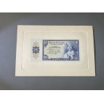 ABNCo, 20 złotych 1939 - druk próbny awersu na kartonowej karcie