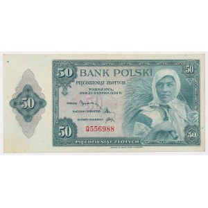 ABNCo, 50 gold 1939 - Q - series outside the pool - ONE KNOWN
