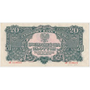 20 oro 1944 ...owe - вB - raro