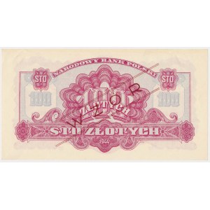 100 złotych 1944 ...owe - WZÓR - Dr 123... - seria zastępcza