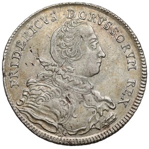 Silesia, Frederick II the Great, 1/2 thaler 1751-B, Wrocław