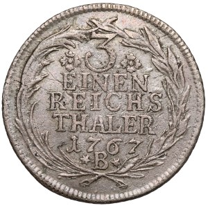 Silesia, Frederick II the Great, 1/3 thaler 1767-B, Wrocław