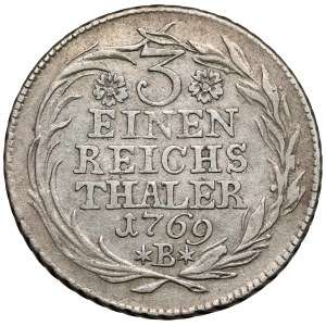 Silesia, Frederick II the Great, 1/3 thaler 1769-B, Wrocław