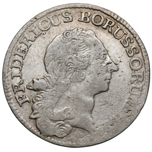 Śląsk, Fryderyk II Wielki, 1/6 talara 1765-B, Wrocław - zawinięta 6