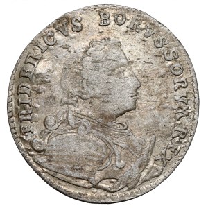 Silesia, Frederick II the Great, 1/12 thaler 1750-B, Wroclaw - ornaments