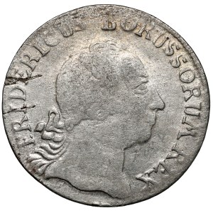 Śląsk, Fryderyk II Wielki, 1/12 talara 1764-B, Wrocław - data szeroko