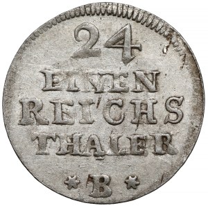 Silesia, Frederick II the Great, 1/24 thaler 1751-B, Wrocław