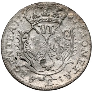 Śląsk, Fryderyk II Wielki, Szóstak 1757-B, Wrocław