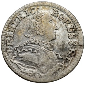 Slezsko, Fridrich II Veliký, 3 krajcara 1753-B, Wrocław - velká busta