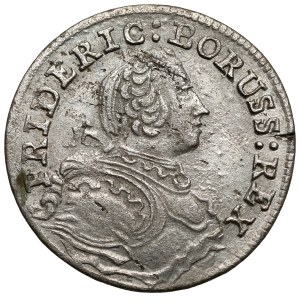 Śląsk, Fryderyk II Wielki, 3 krajcary 1755-B, Wrocław