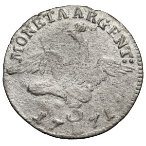 Silesia, Frederick II the Great, 3 krajcara 1771-B, Wrocław