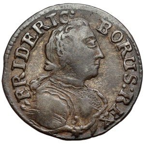 Silesia, Frederick II the Great, Krajcar 1752-B, Wrocław