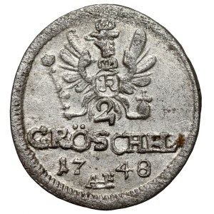 Silesia, Frederick II the Great, 2 greszle 1748 AHE, Wrocław