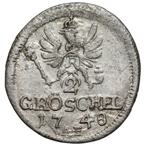 Slesia, Federico II il Grande, 2 greszle 1748 AHE, Wrocław