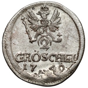 Silesia, Frederick II the Great, 2 grests 1749 AHE, Wrocław - small head