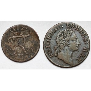 Schlesien, Friedrich II. der Große, 1-2 greszle 1771, Wrocław - Satz (2 St.)