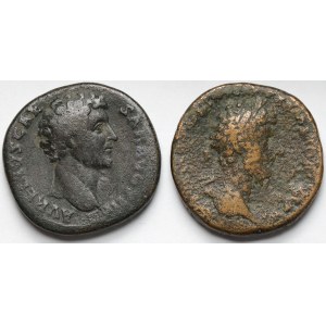 Marcus Aurelius (161-180 AD) Sesterc, Rome - set (2pcs)