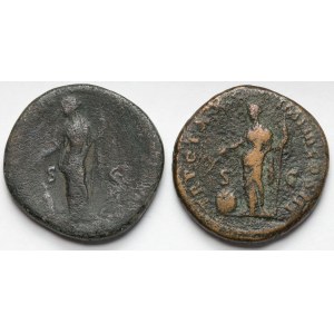 Marcus Aurelius (161-180 AD) Sesterc, Rome - set (2pcs)