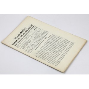 Numismatische und archäologische Nachrichten 1919 / 3