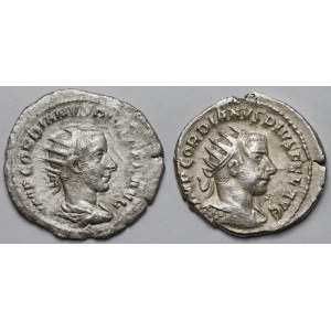 Gordian III (238-244 AD) Antoninians, Rome - set (2pcs)