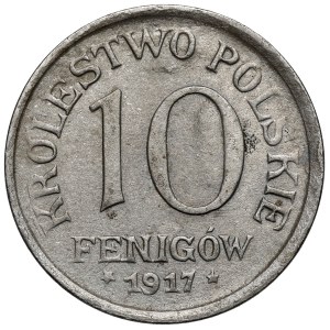 Königreich Polen, 10 fenig 1917