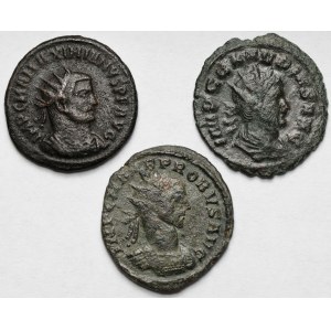 Claudius II. z Gothy, Probus a Maximian Herculius, Antoniniáni - sada (3ks)