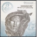 Banknot testowy Optaglio Nanogravure - 500 Years of Craftmanship, w oryginalnym folderze BNP Printing Works