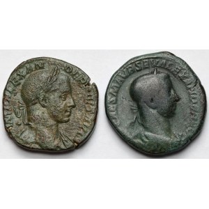 Alexander Severus (222-235 AD) Sesterce, Rome - set (2pcs)