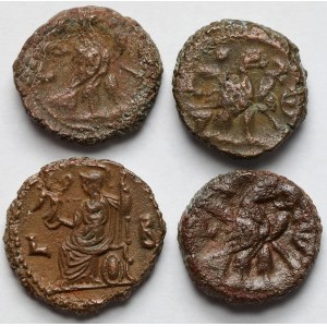 Cesarstwo Rzymskie, Tetradachmy, Aleksandria - zestaw (4szt)