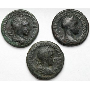 Roman Empire, Provincial bronzes (3rd century A.D.) - set (3pcs)