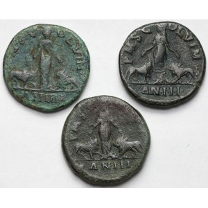 Roman Empire, Provincial bronzes (3rd century A.D.) - set (3pcs)