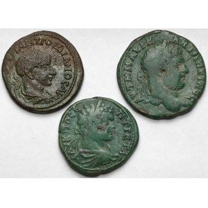 Roman Empire, Provincial bronzes (3rd century A.D.) - set (3pcs)