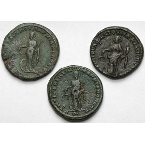 Cesarstwo Rzymskie, Brązy prowincjonalne (III w. n.e.) - zestaw (3szt)