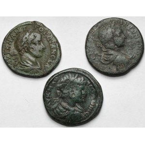 Roman Empire, Provincial bronzes (3rd century A.D.) - set (3pcs)