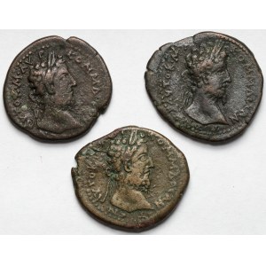 Roman Empire, Provincial bronzes (3rd century A.D.) - set (3pcs)