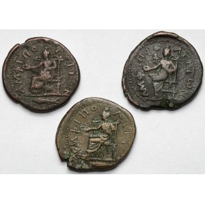 Roman Empire, Provincial bronzes (3rd century A.D.) - set (3pcs)