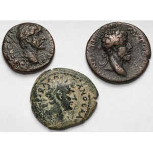 Roman Empire, Provincial bronzes (3rd century A.D.) - set (3pcs)