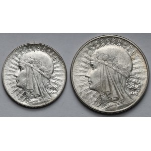 Head of a Woman 5-10 gold 1932-1933 - set (2pcs)