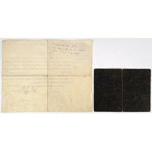 Częstochowa, Stadtpolizei-Legitimation 1919 und Inkasent-Sekretär 1935 - Satz (2St.)