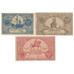 Set of pass tickets 10-50 gr 1924 (3pcs)