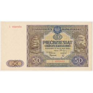 50 zloty 1946 - capital letter - Ł
