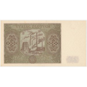 1,000 zloty 1947 - small letter - F