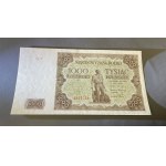 1,000 zloty 1947 - small letter - F
