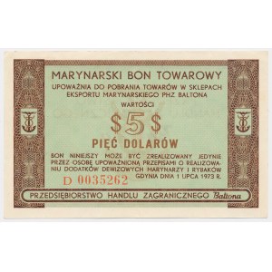 BALTONA, 5 dolarów 1973 - D