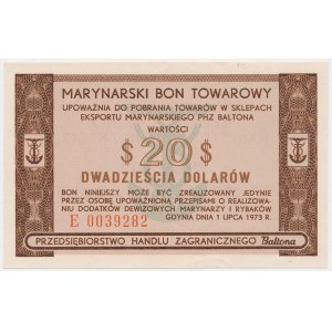 BALTONA, 20 DOLLARI 1973 - E