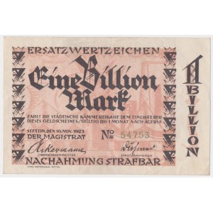 Szczecin (Stettin), 1 trillion marks 1923