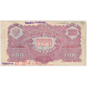 Forgery of the era 100 gold 1944